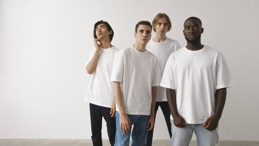 Tee-shirt blanc homme